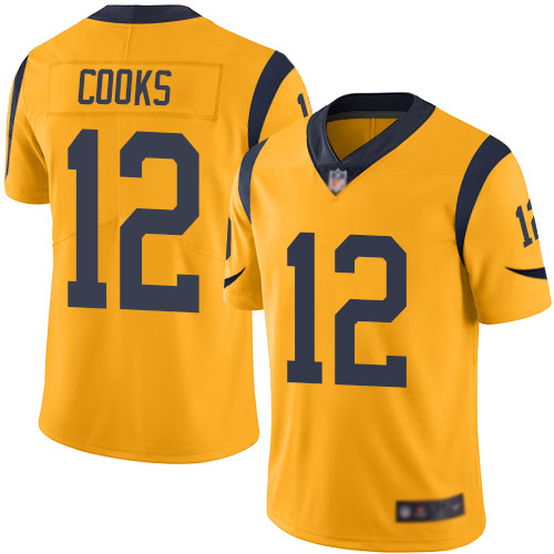Los Angeles Rams Limited Gold Men Brandin Cooks Jersey NFL Football #12 Rush Vapor Untouchable